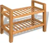 Stojak Na Buty Z 2 Półkami, 49,5X27X40 Cm, Lite Drewno Podgląd zdjęcia produktu 9