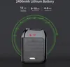 A portable voice amplifier with battery information displayed around it. Produktbild-Vorschau