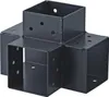 4D 90° Winkelverbinder für Holzpfosten, H.9 x T.9 cm Produktbild-Vorschau 1