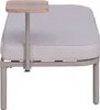 A studio shot of an outdoor daybed with a small attached table. Náhled obrázku produktu