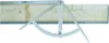 A metal angle measuring tool is placed on a wooden beam. Anteprima dell’immagine prodotto