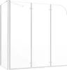 vidaXL Duschabtrennung 120x69x130 cm Hartglas Transparent Produktbild-Vorschau 1