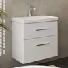 Planetmöbel Waschtischunterschrank 63cm Weiß mit Produktbild-Vorschau 2