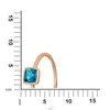 Orolino Ring 585/- Gold rot 054 (17,2) Blautopas beh. blau Produktbild-Vorschau 2
