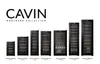 A collection of CAVIN Northern Collection wine coolers of various sizes, displayed side-by-side on a white background, with the brand name and collection title above them. Produktbild-Vorschau