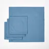 HOMESCAPES Stoffservietten aus Baumwolle, 4er-Set, hellblau Produktbild-Vorschau 3