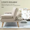 Sofa rozkładana HOMCOM, sofa 3-osobowa, sofa rozkładana ze Podgląd zdjęcia produktu 5