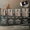 Devillo® Kofferset 4tlg. S-M-L-XL, Champagner - Trolley Produktbild-Vorschau 6
