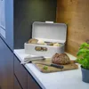 Echtwerk: Stilvoller Brotkasten, Retro-Brotbox aus Metall Produktbild-Vorschau 7
