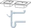 Haas PP-Doppelspülensiphon 1 1/2" x 1 1/2" mit einem Produktbild-Vorschau 2