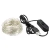 Wróżki 12m 120 LED wróżki USB IP65 wodoodporne ciepłe białe Podgląd zdjęcia produktu 2