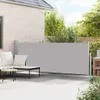 vidaXL Ausziehbare Seitenmarkise 140×500 cm Grau Produktbild-Vorschau 3