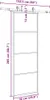 vidaXL Posuvné dveře s kováním černé 76x205 cm sklo ESG Náhled obrázku produktu 8