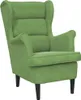 kreslo vidaXL Light Green Velvet Náhľad obrázku produktu 1