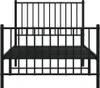 vidaXL Postel s čelem a nohou kovová 90x190 cm Náhled obrázku produktu 3
