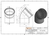 Coude PVC Assainissement DN 160, 45 Degrés - Boni-Shop Voir les images du produit 3