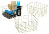 Relaxdays Drahtkorb 3er Set, rechteckig, Gitterkorb zur Produktbild-Vorschau 9