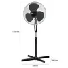 A Clatronic stand fan is shown against a white background with dimensions indicated. Produktbild-Vorschau