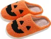 Halloween Kürbis Hausschuhe,  Damen Plüsch Pantoffeln Produktbild-Vorschau 1