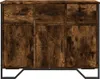 vidaXL Příborník kouřový dub 97x32,5x74,5 cm materiál na Náhled obrázku produktu 4