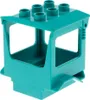 1 x Lego Duplo Bau Fahrzeug Kabine türkis grün Rumpel Produktbild-Vorschau 1