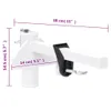 vidaXL Supporto per ombrellone da balcone bianco 38 mm in Anteprima dell’immagine prodotto 4