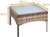 Polyrattan Beistelltisch Rattan Tisch Gartentisch Produktbild-Vorschau 2