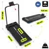 HyperMotion Bieżnia Domowa Składana 2 w 1 Walkpad, Prędkość Podgląd zdjęcia produktu 4