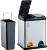 SVITA TC2X8 Poubelle 16 litres Poubelle de tri 2x8L en inox Voir les images du produit 2