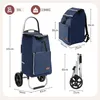 Sekey 50L Aluminium Trolley Faltbar Einkaufstrolley Produktbild-Vorschau 8