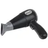 A black and gray hairdryer is shown against a white background. Produktbild-Vorschau