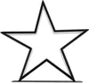 A black star-shaped outline on a white background. Produktbild-Vorschau
