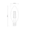 DARI LED žiarovka dekoratívna Glühbirne 6,5W, E14, 3000K, Náhľad obrázku produktu 2
