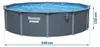 Ganzjährig nutzbarer Garten-Panelpool 549 x 132 cm 13-in-1 Produktbild-Vorschau 10