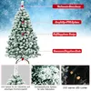 COSTWAY Albero di Natale artificiale 135 cm, albero di Anteprima dell’immagine prodotto 4