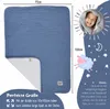 Babydecke - Musselin Fleecedecke (Baumwolle,Fleece) Produktbild-Vorschau 3