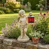 INtrenDU Grabengel mit roter Laterne 37 cm Polyresin Produktbild-Vorschau 4
