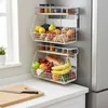 Set da 2 mensole a muro Relaxdays con cestini portafrutta, Anteprima dell’immagine prodotto 2
