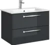 PELIPAL TRENTINO 770/800 Mineralmarmor Waschtisch / Weiß / Produktbild-Vorschau 2