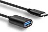 A black USB-C to USB-A adapter cable is shown against a white background. Anteprima dell’immagine prodotto