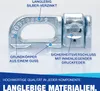 10x Doppel Fitting Endbeschlag Endfitting Airlineschiene Produktbild-Vorschau 2
