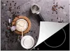 KitchenYeah© Herdabdeckplatte Milch - Kaffeebohnen - Küche Produktbild-Vorschau 1