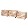 STOLMAK Obstkiste aus Holz mit Rollen – 3 Etagen – 79x37x30 Produktbild-Vorschau 12