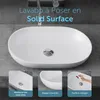 doporro vasque à poser lavabo 54x34x10,5cm en fonte Voir les images du produit 4