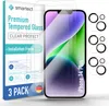 3x Schutzglas Panzerfolie für iPhone 14 Plus Anbringhilfe + Produktbild-Vorschau 1