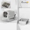 PawHut Katzenklo, Katzentoilette mit Deckel, Streuschaufel, Produktbild-Vorschau 3