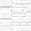 A collection of clear plastic drawer organizers of various sizes. Náhled obrázku produktu