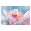 DEQORI Glasbild Echtglas 3x50x100 cm 'Pfingstrosenpoesie' Produktbild-Vorschau 2
