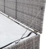 vidaXL Coffre de jardin Gris 150x50x60 cm Poly rotin Voir les images du produit 5