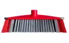 A close-up front view of a red and gray broom head against a white background. Anteprima dell’immagine prodotto